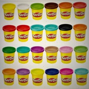 Play-Doh 24-Pack Modeling Compound – Assorted Colors, Non-Toxic, 3 oz Cans
